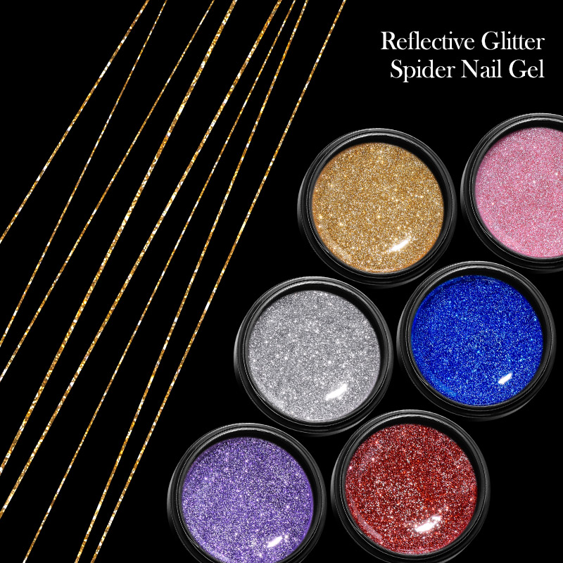 6Pcs/Set Reflective Glitter Sp - Resin Glitter Pack のレビューと価格
