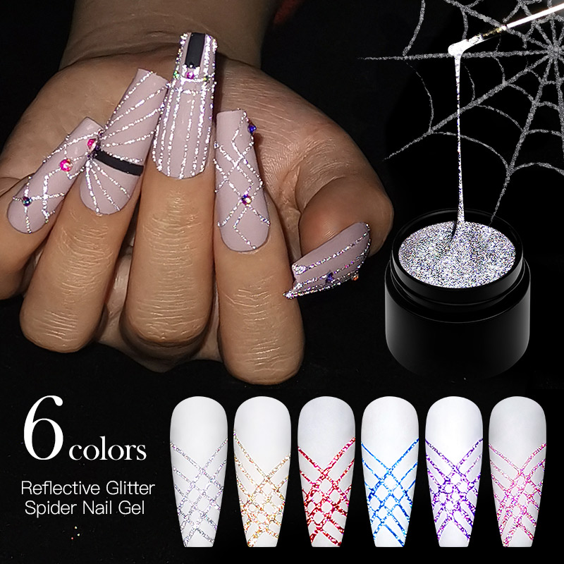 6Pcs/Set Reflective Glitter Sp - Resin Glitter Pack のレビューと価格