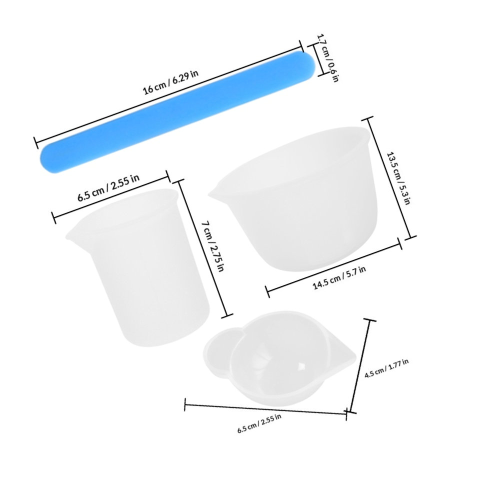 1Set Silicone Resin Measuring  - Mixing Cup Silicone のレビューと価格