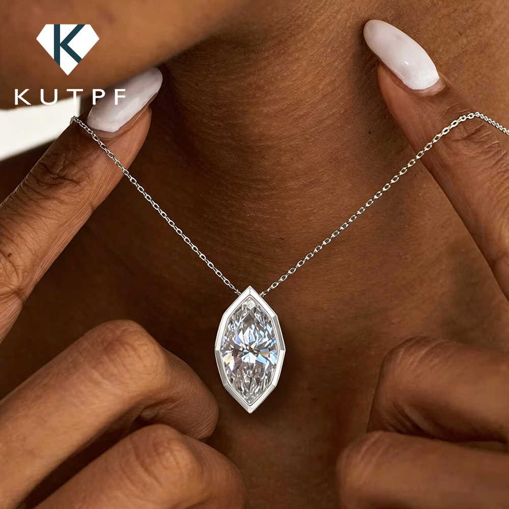 3Carat Bezel Set Marquise Cut  - Bezels Set Pendant のレビューと価格