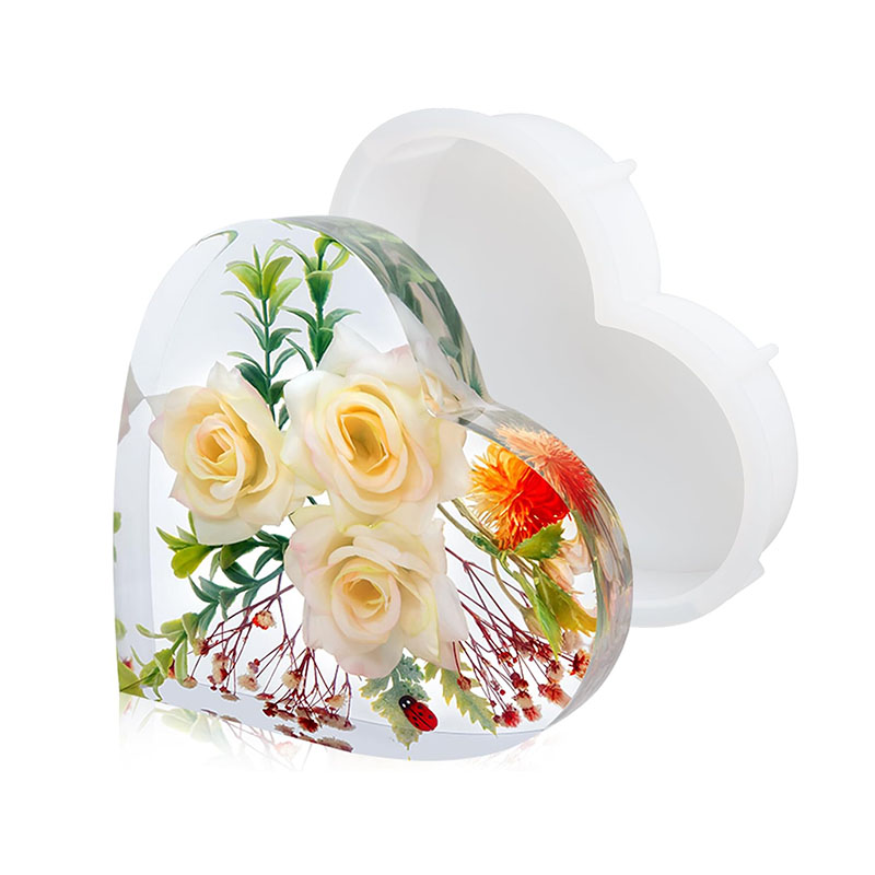 Large Heart Epoxy Resin Mold F - Flower Preservation Resin のレビューと価格