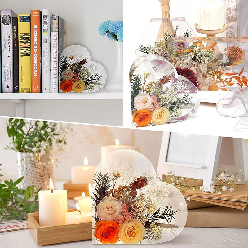 Large Heart Epoxy Resin Mold F - Flower Preservation Resin のレビューと価格
