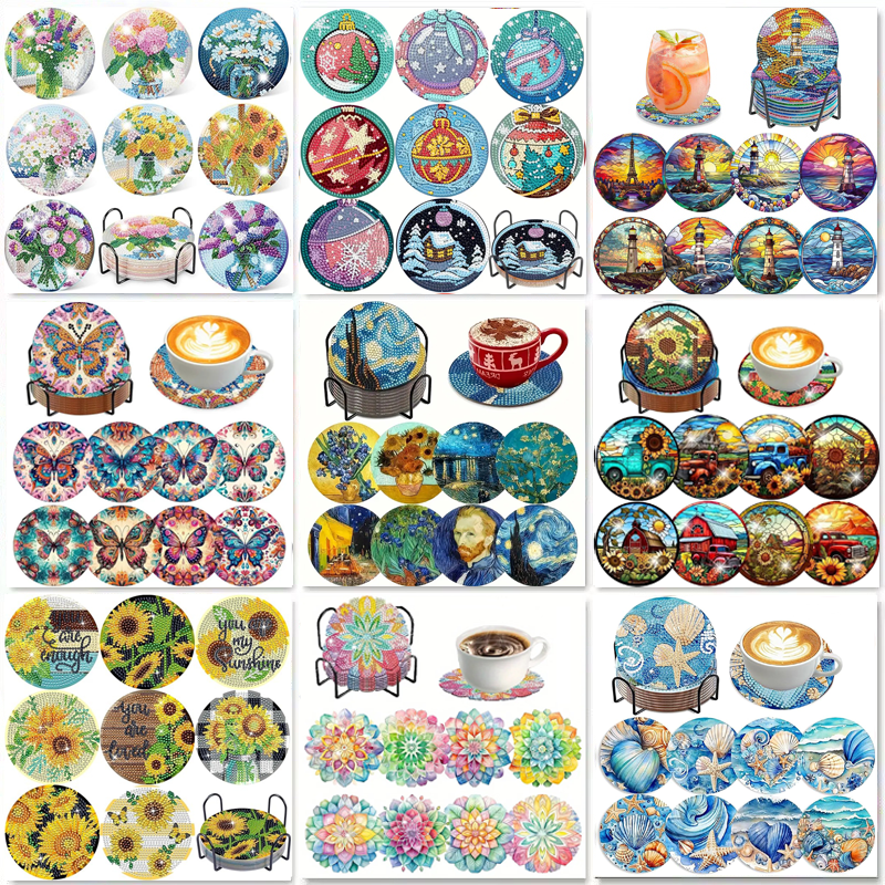 8-piece set of diamond paintin - Resin Craft Kit のレビューと価格