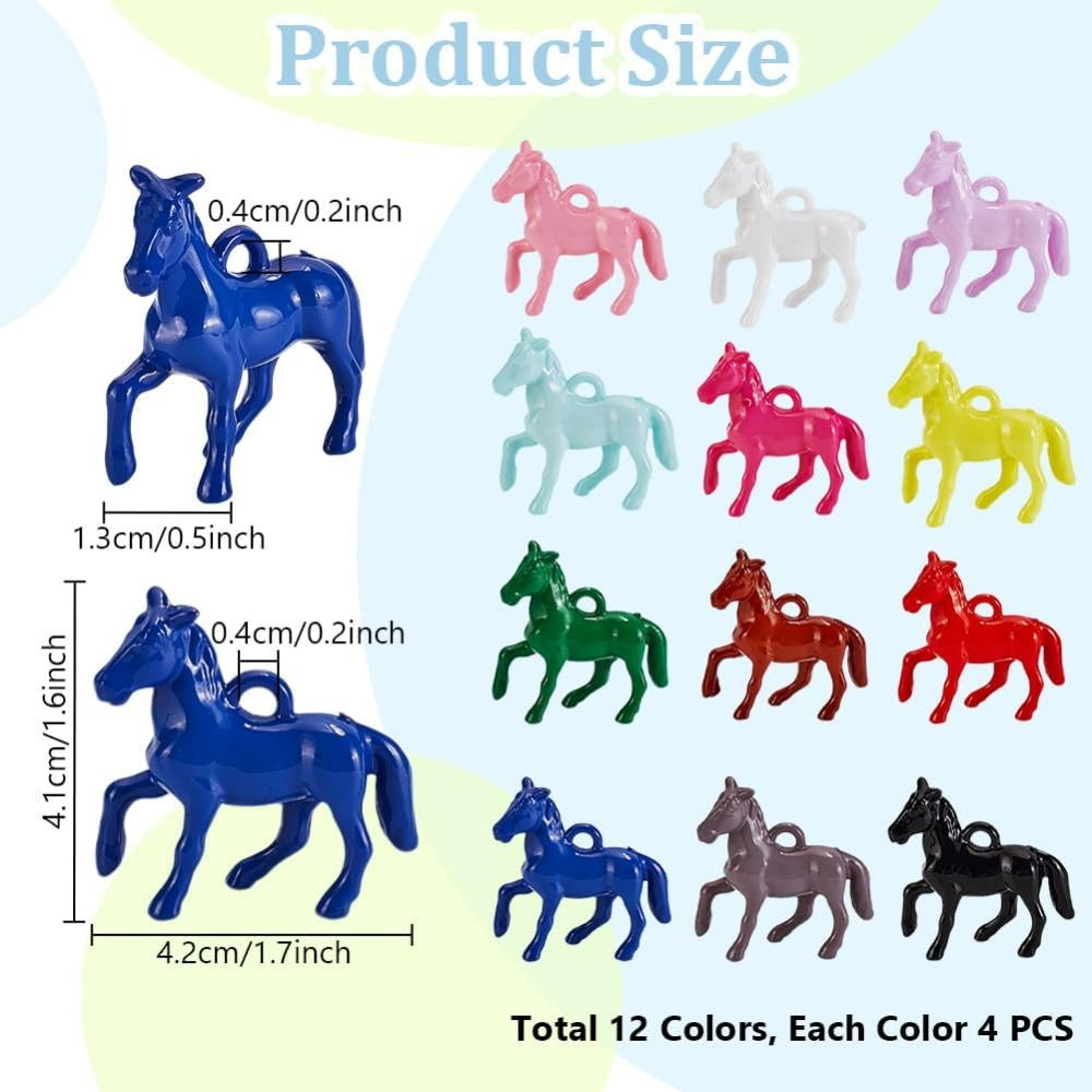 48pcs Opaque Acrylic Pendants  - Resin Crafts のレビューと価格