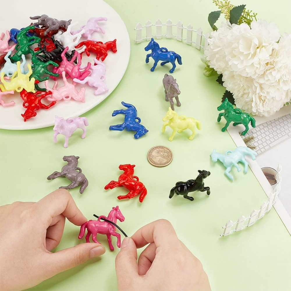 48pcs Opaque Acrylic Pendants  - Resin Crafts のレビューと価格