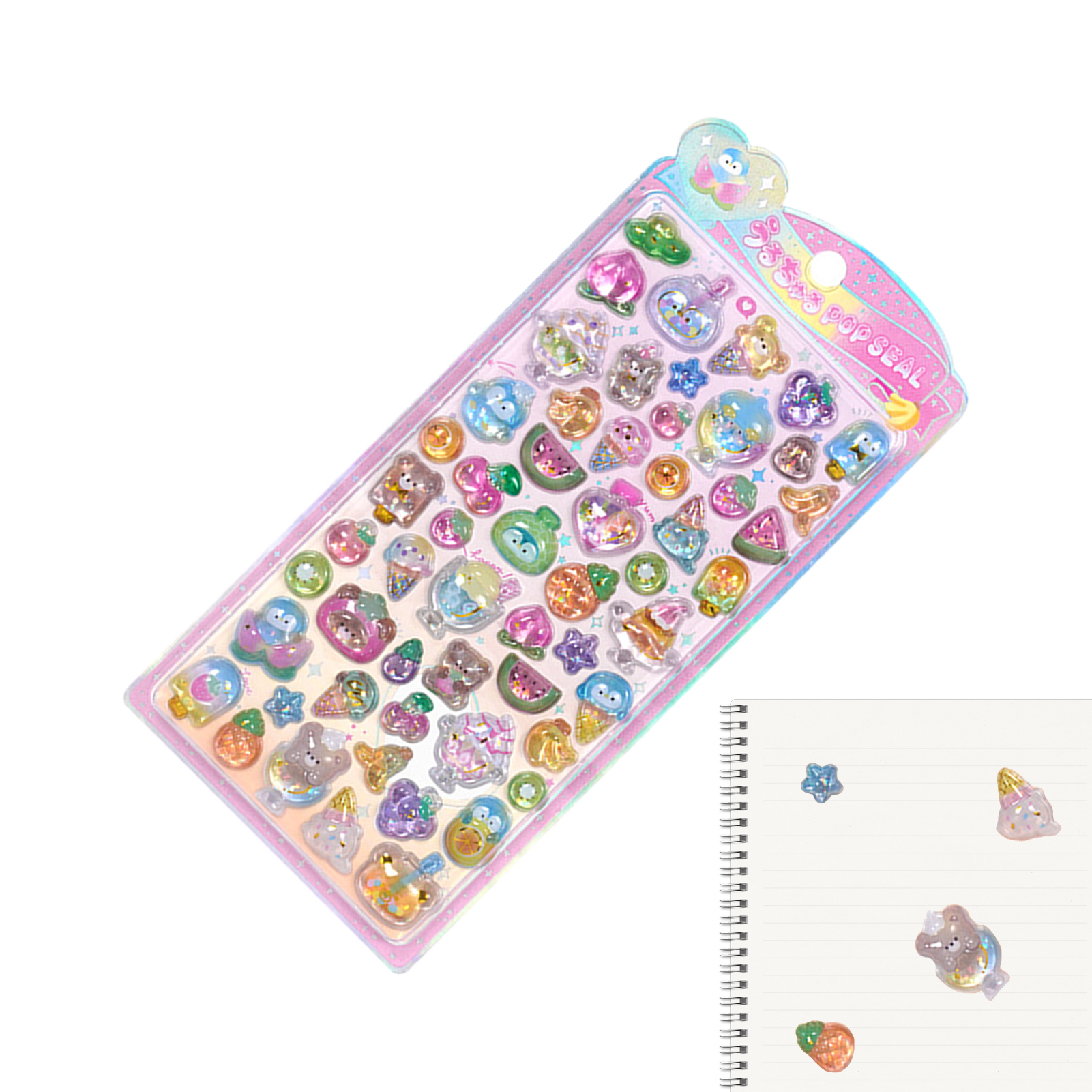 Cute Animal Sticker Pack 3D Sp - Resin Glitter Pack のレビューと価格