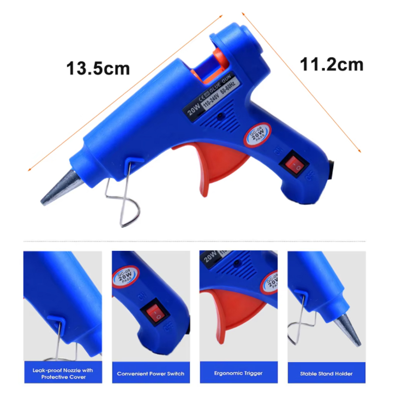 20W EU Plug glue gun.30pcs/10p - Heat Gun Small のレビューと価格