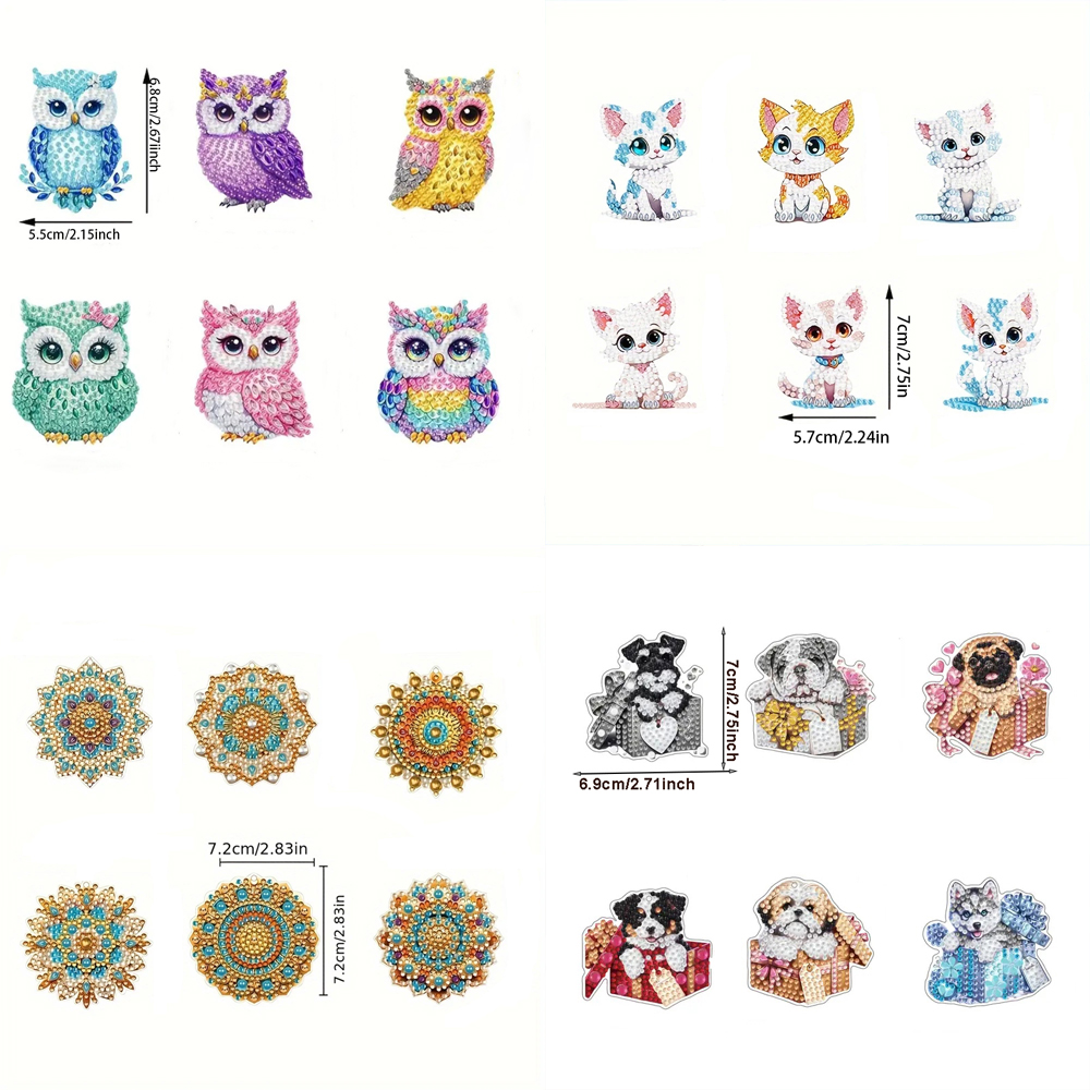 6-piece/set DIY Diamond Keycha - Resin Craft Kit のレビューと価格