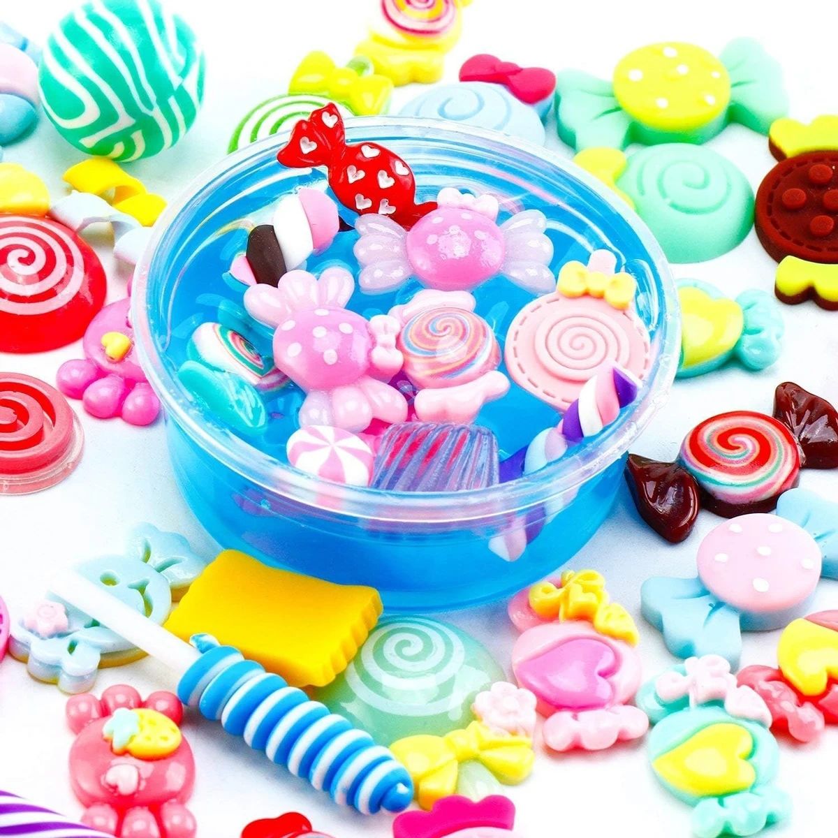 30pcs Random Candy Slime Charm - Resin Jewelry Kit のレビューと価格