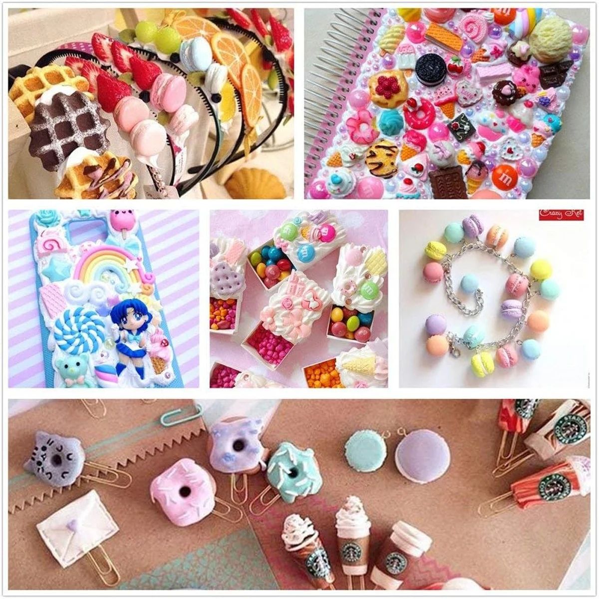30pcs Random Candy Slime Charm - Resin Jewelry Kit のレビューと価格