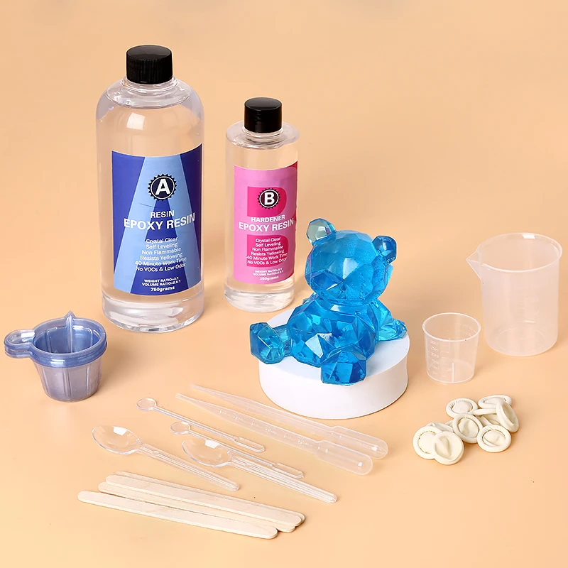 Epoxy Resin Kit Crystal Clear  - Mixing Cup Silicone のレビューと価格