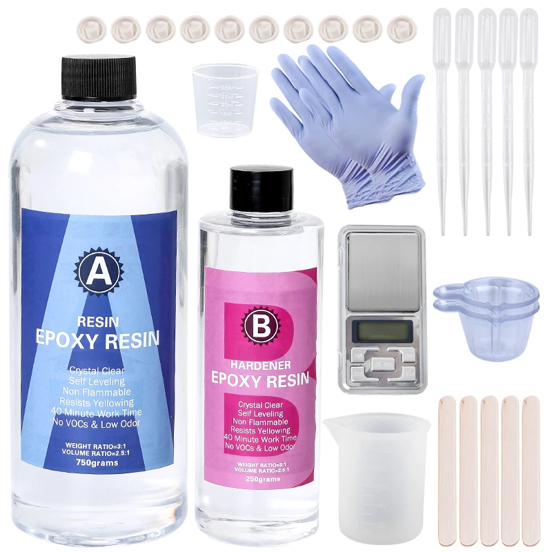 Epoxy Resin Kit Crystal Clear  - Mixing Cup Silicone のレビューと価格
