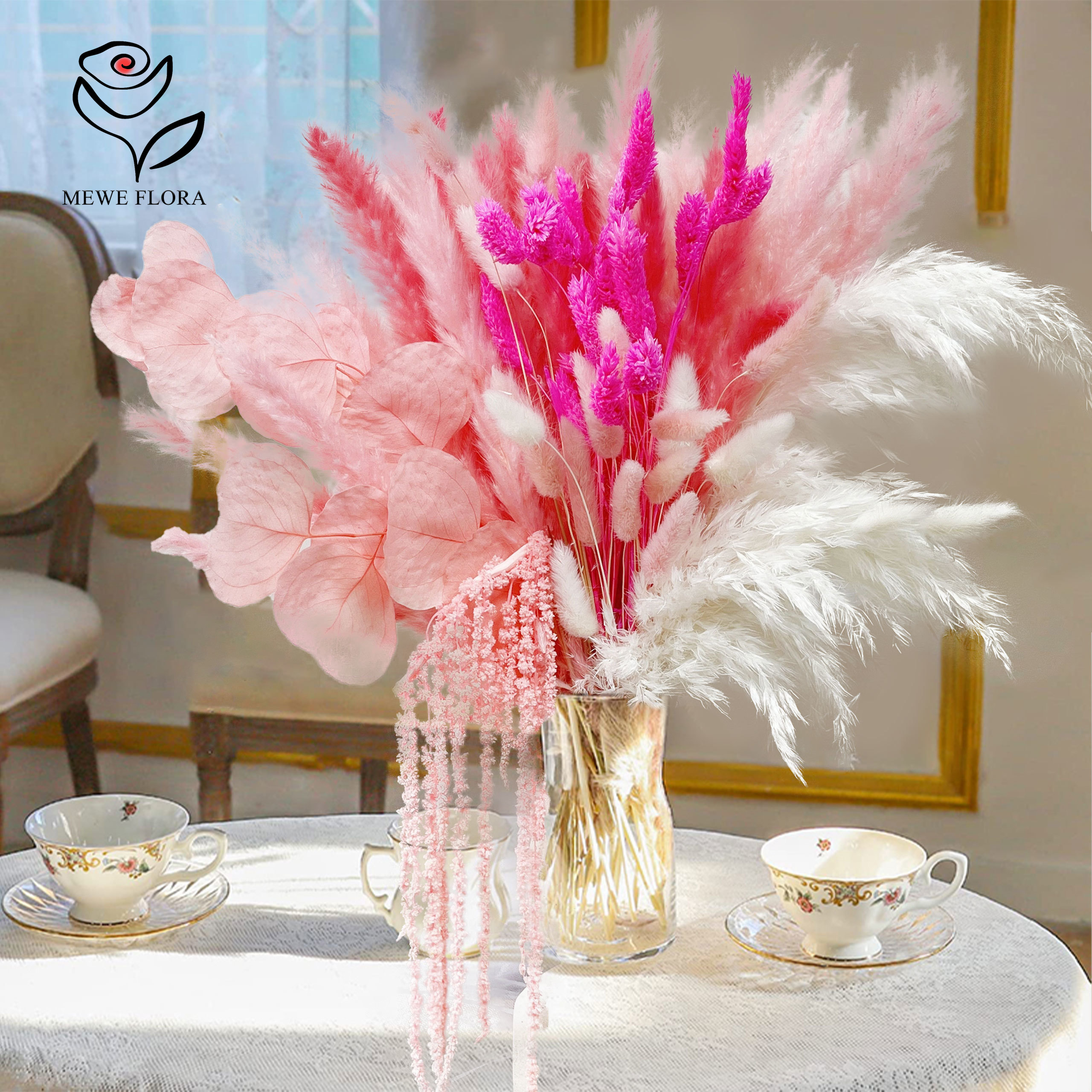Natural Pampas Pink Dried Flow - Dried Flower Bulk のレビューと価格