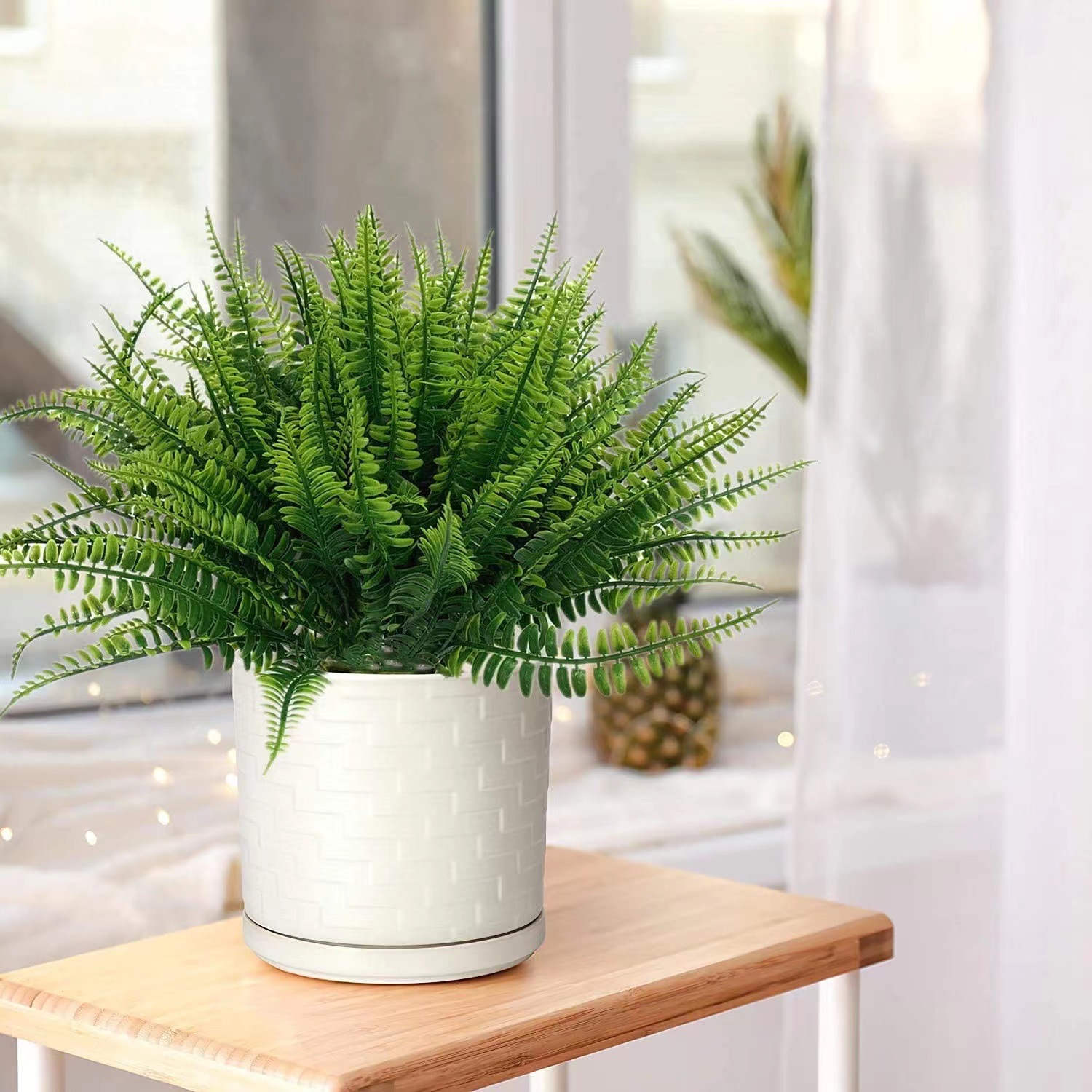 Artificial Persian Ferns Flowe - Terrarium Moss Art のレビューと価格