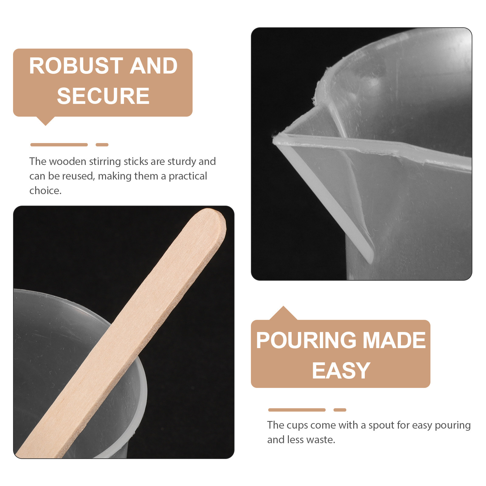 1Set Epoxy Resin Mixing Cup Se - Mixing Cup Silicone のレビューと価格