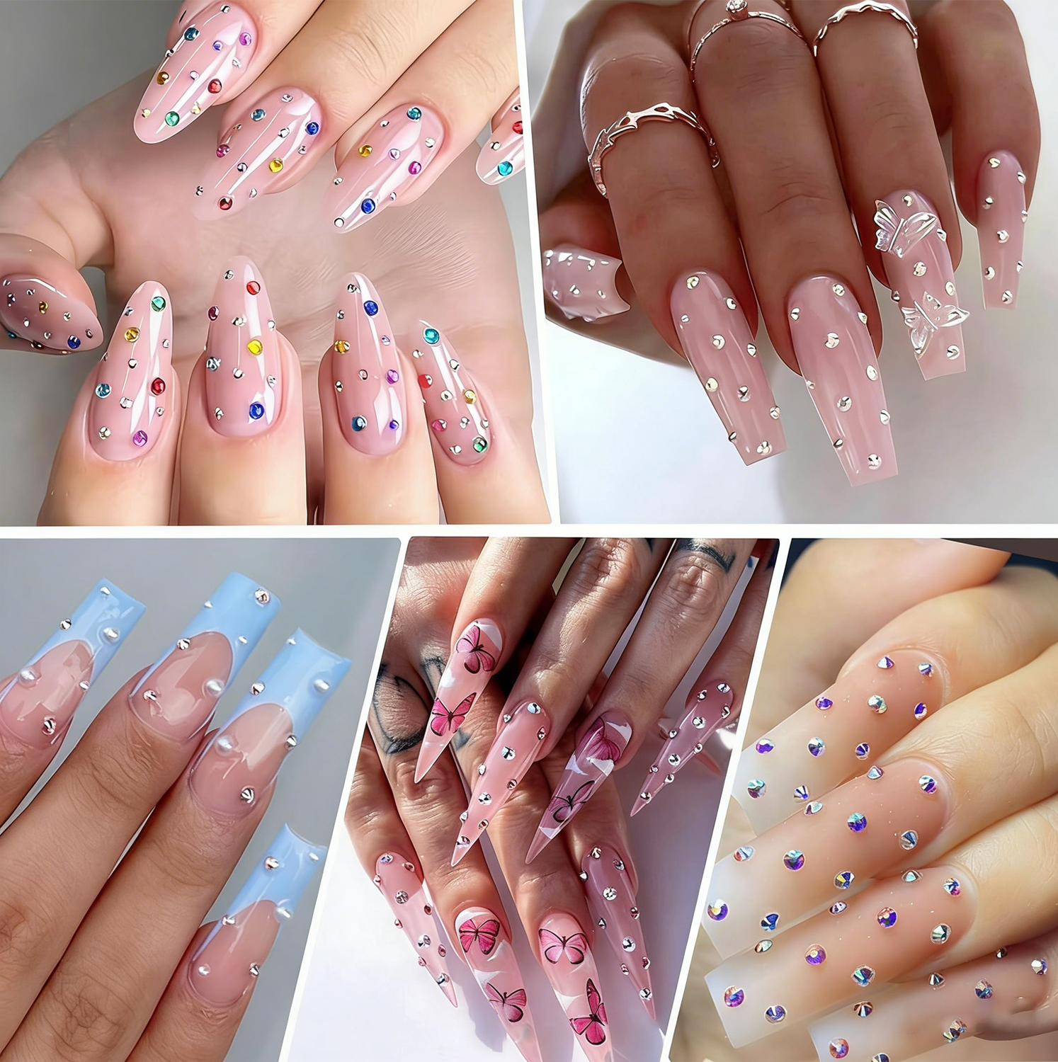 2400pcs 2mm AB Jelly Rhineston - Resin Glitter Pack のレビューと価格