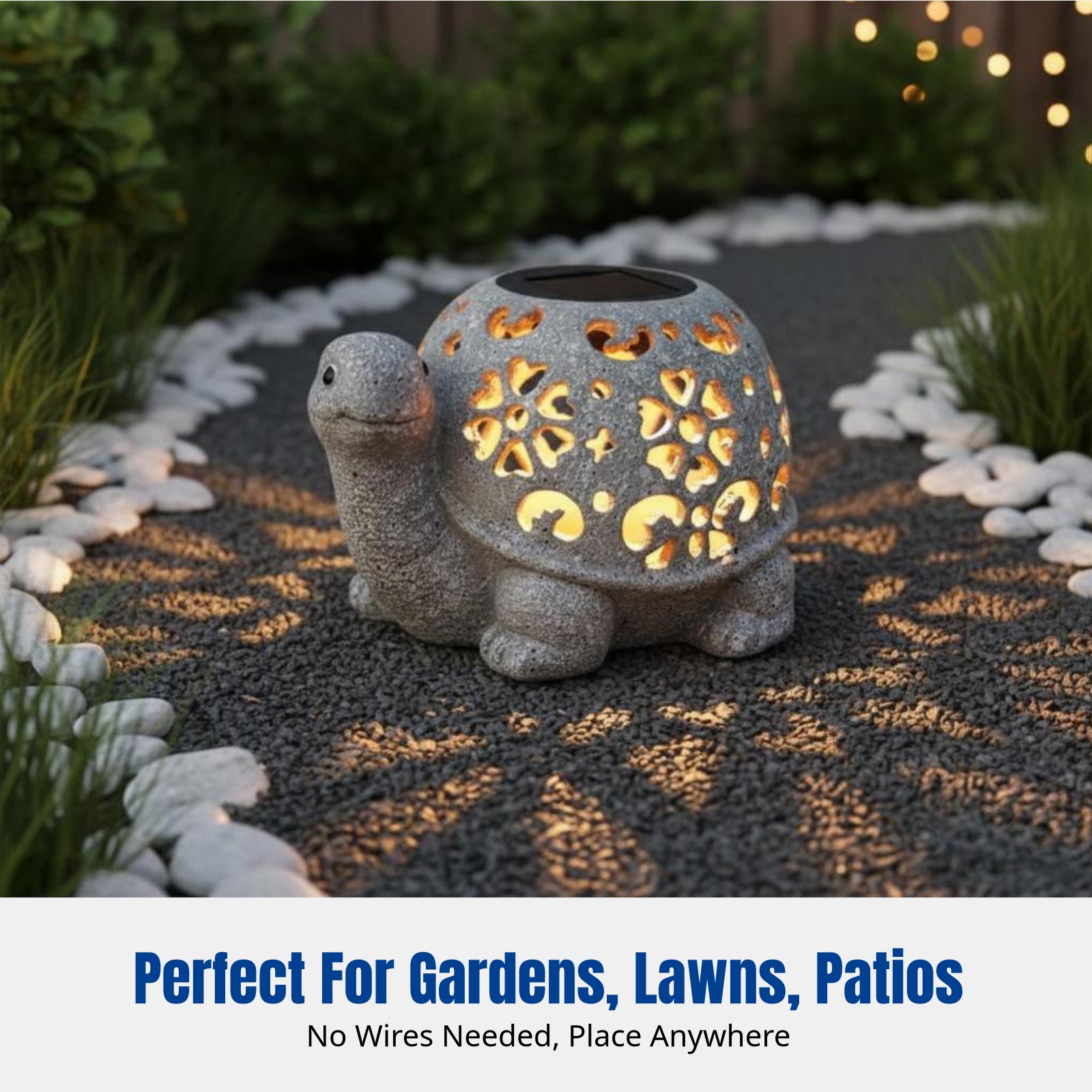 Garden Decor, Solar Hollow Tur - Resin Crafts のレビューと価格