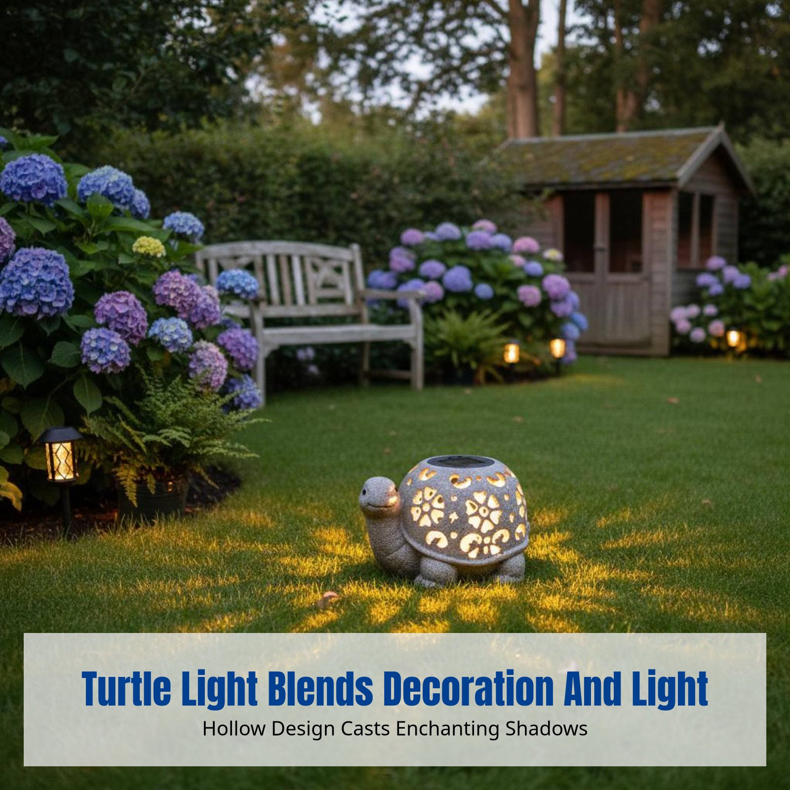 Garden Decor, Solar Hollow Tur - Resin Crafts のレビューと価格