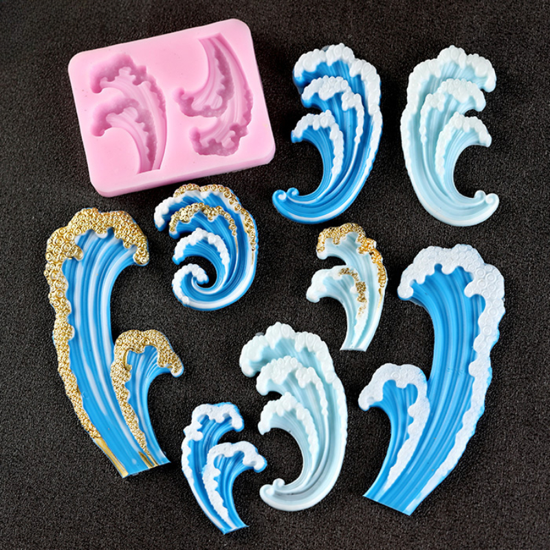 Wave Ocean Silicone Molds Cake - Resin Ocean Wave Mold のレビューと価格