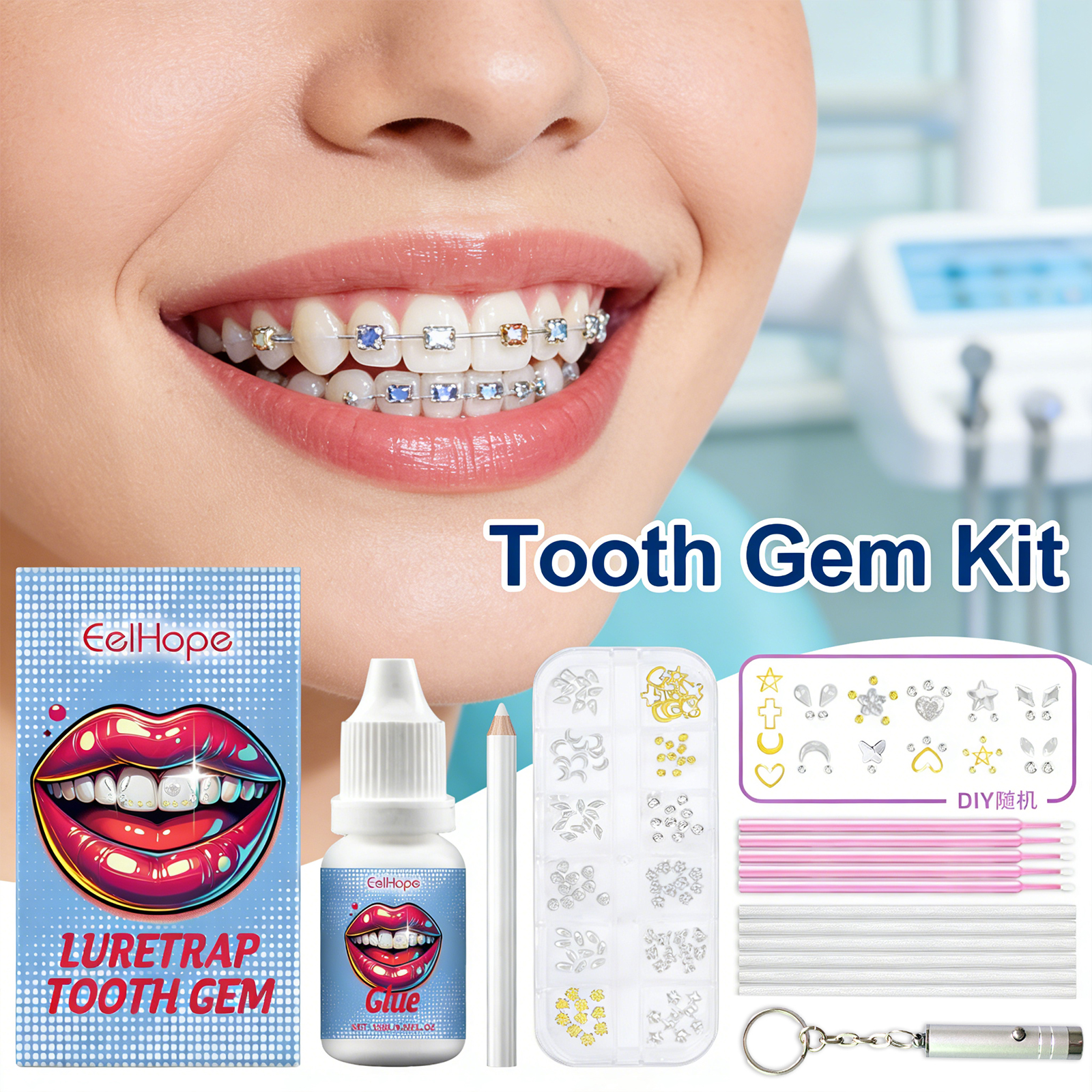Tooth Gems Sparkling Teeth Jew - Resin Jewelry Kit のレビューと価格