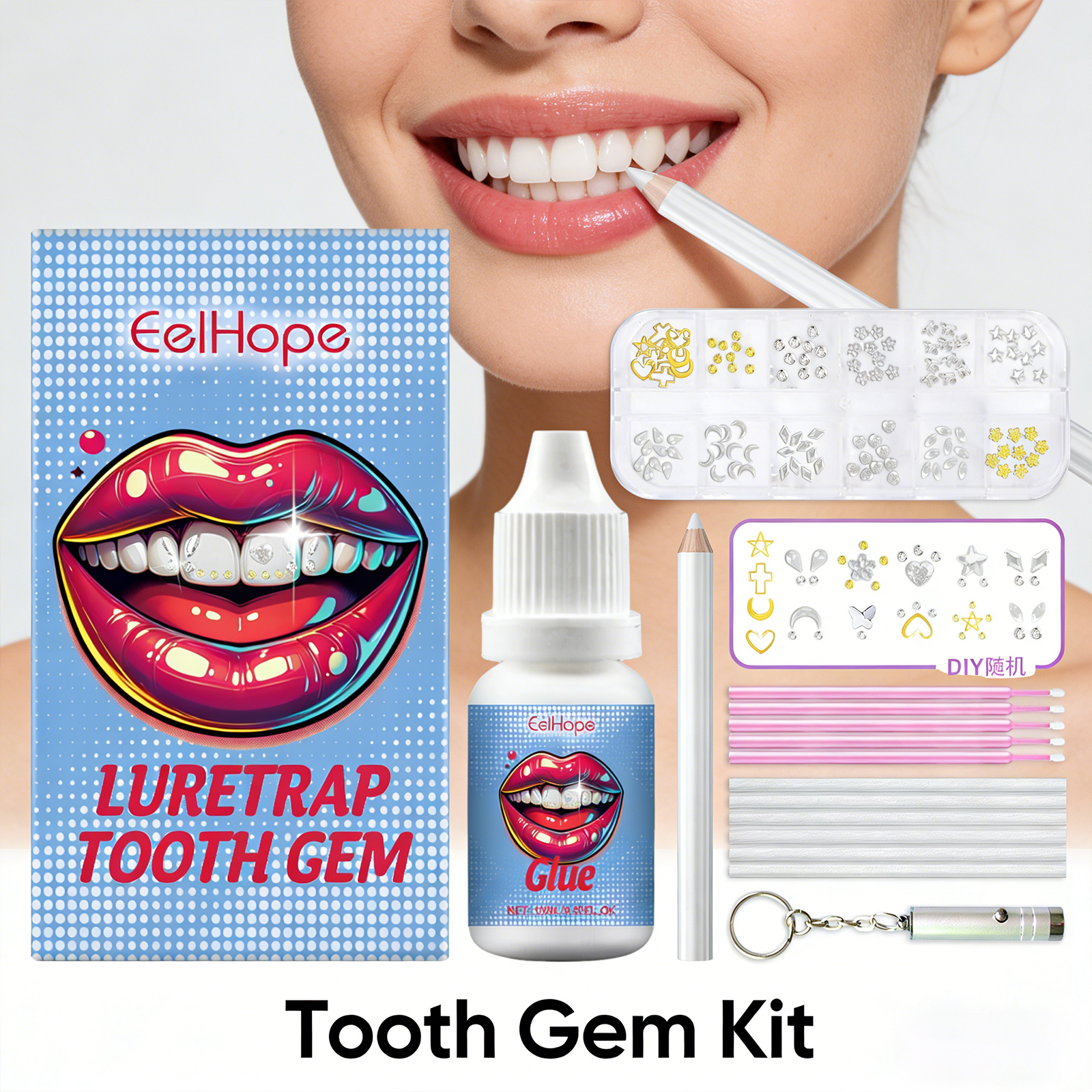 Tooth Gems Sparkling Teeth Jew - Resin Jewelry Kit のレビューと価格