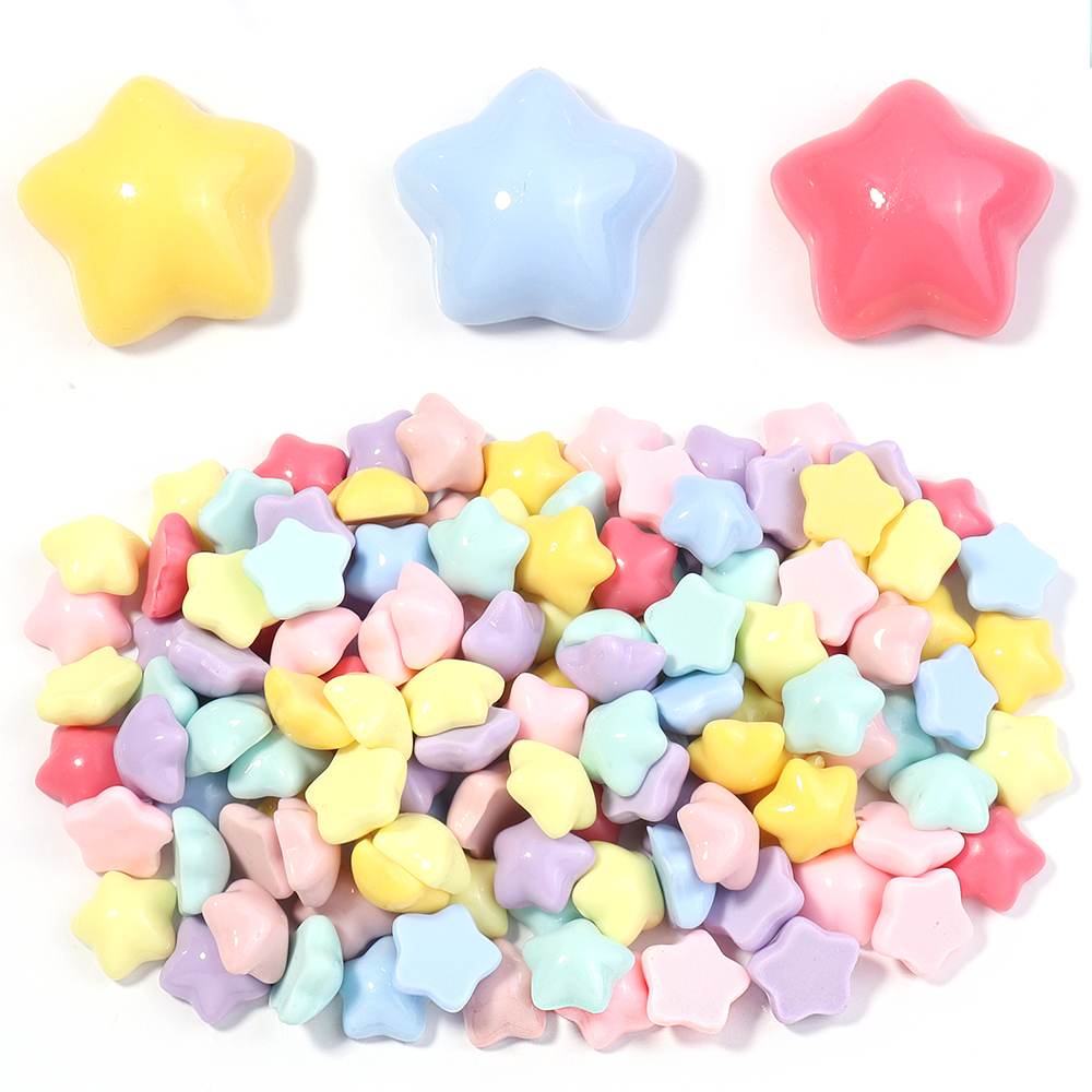 50pcs/lot 16mm Colorful Star R - Resin Crafts Diy のレビューと価格