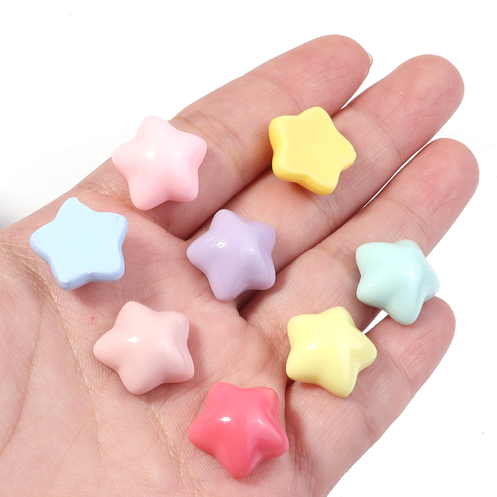 50pcs/lot 16mm Colorful Star R - Resin Crafts Diy のレビューと価格