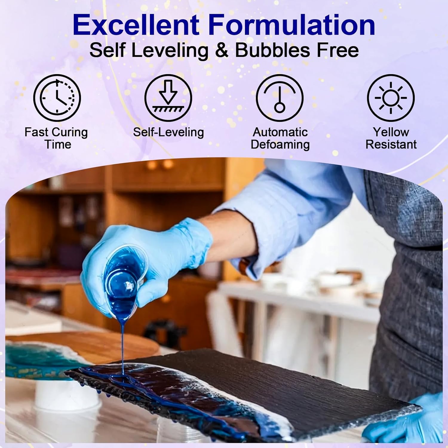 Clear Epoxy Resin AB Glue Hard - Resin Jewelry Kit のレビューと価格