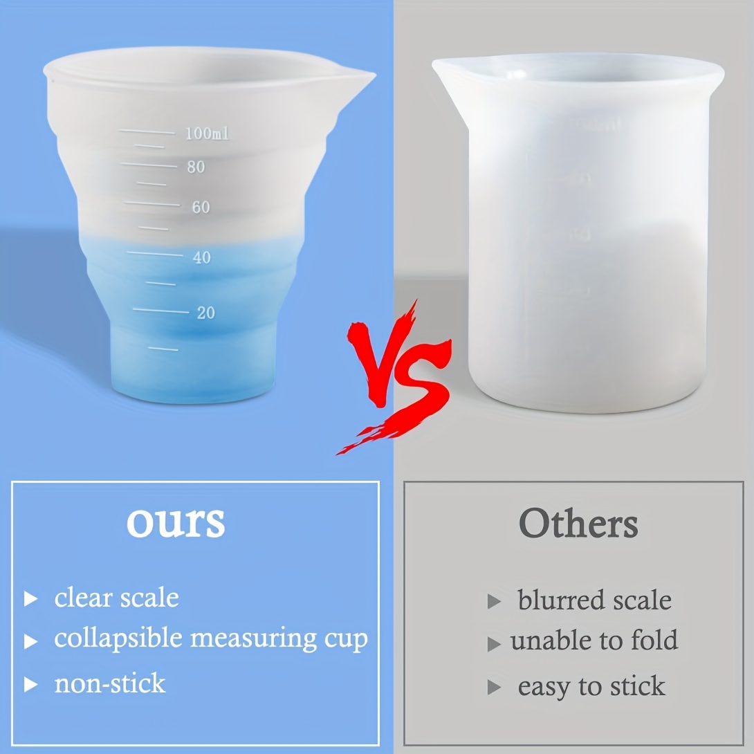 50-500ml Foldable Silicone Mea - Mixing Cup Silicone のレビューと価格