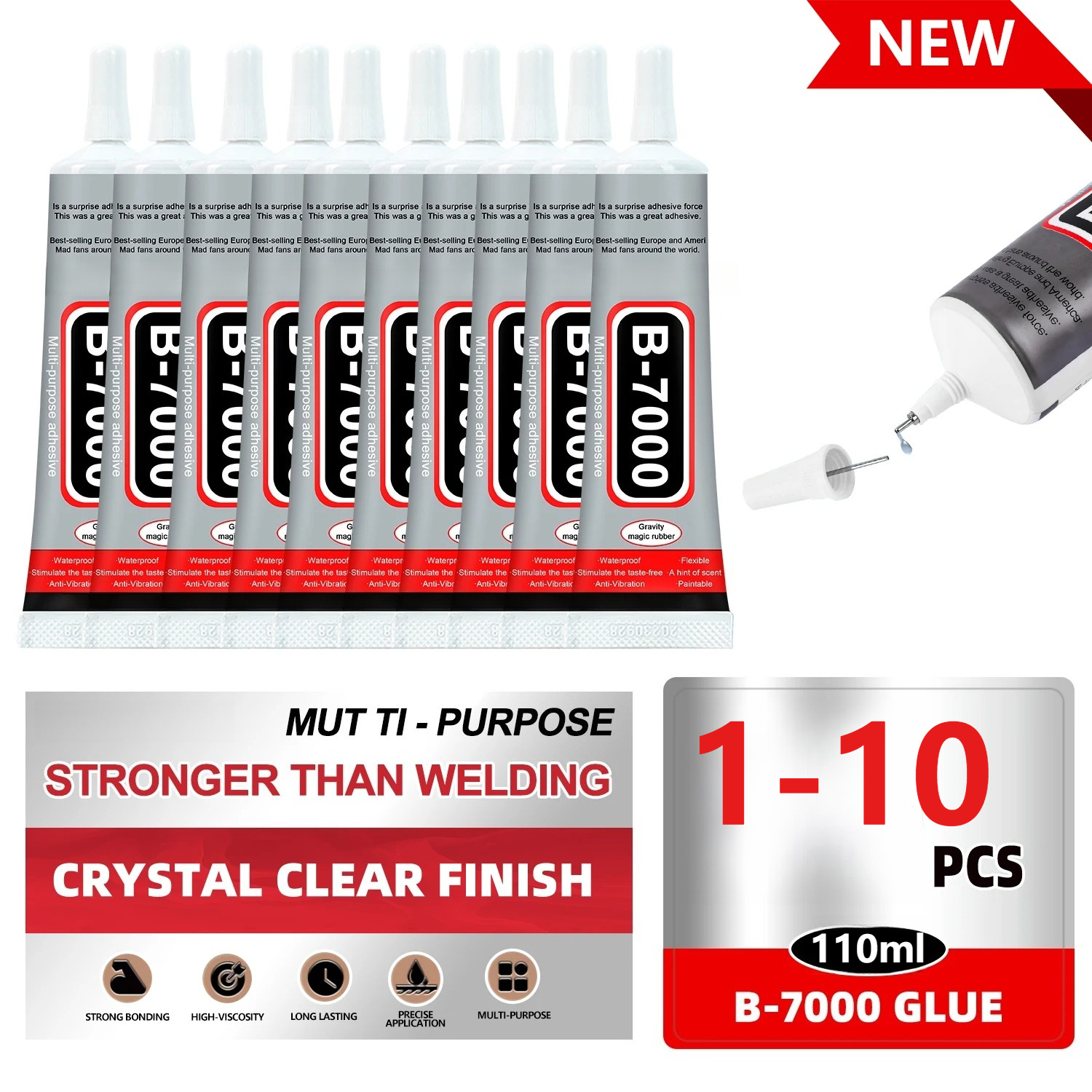Super Glue B-7000 Loolifl 1-10 - Resin Crafts のレビューと価格