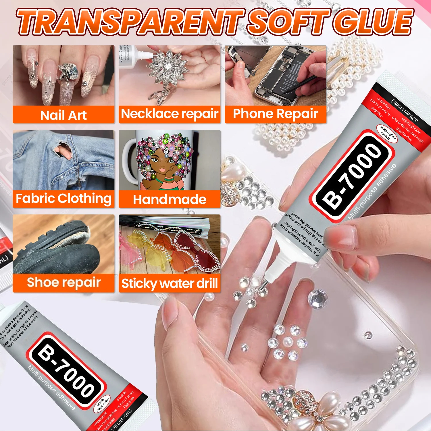 Super Glue B-7000 Loolifl 1-10 - Resin Crafts のレビューと価格