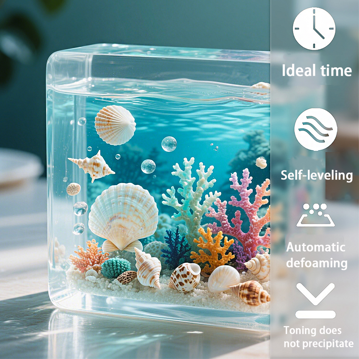 500/1000ml 1:1 AB Epoxy Resin  - Resin Jewelry Kit のレビューと価格