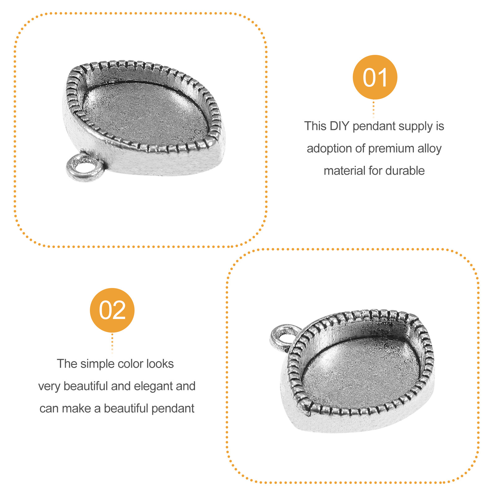 30Pcs Premium Alloy Jewelry Pe - Resin Crafts のレビューと価格