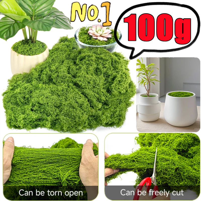 30/50/100g Fake Green Moss Art - Terrarium Moss Art のレビューと価格