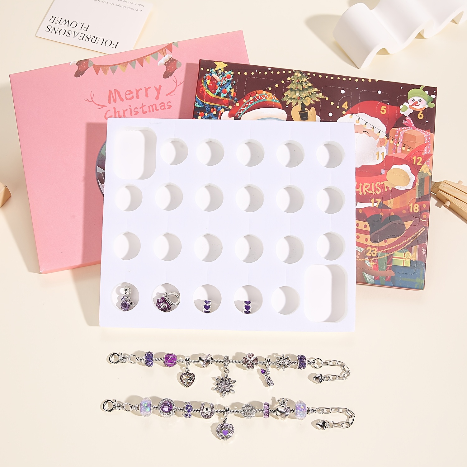 Christmas purple beads DIY jew - Resin Jewelry Kit のレビューと価格