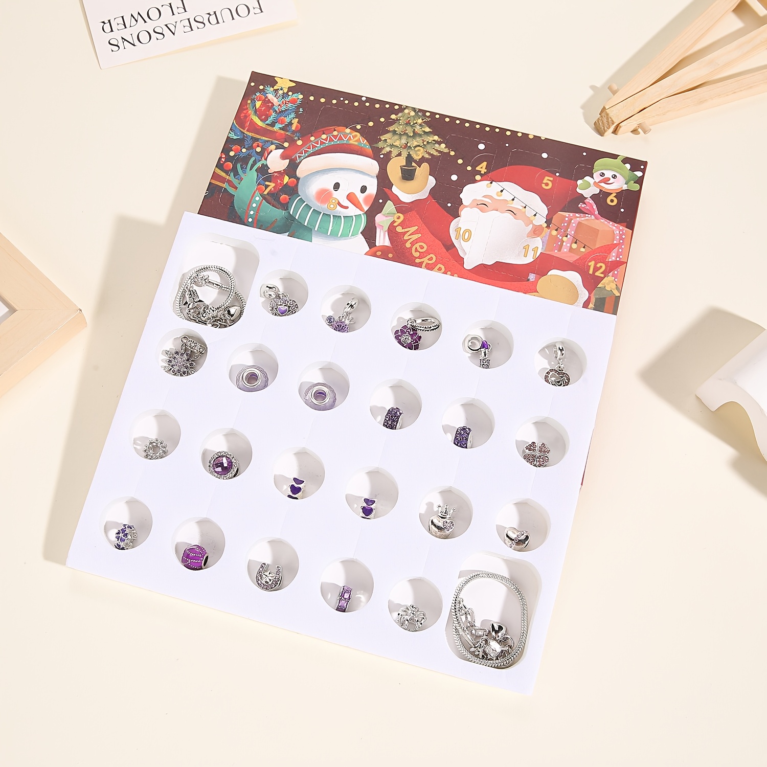 Christmas purple beads DIY jew - Resin Jewelry Kit のレビューと価格