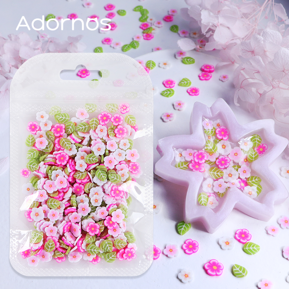10g Pink Flowers Polymer Clay  - Flower Preservation Resin のレビューと価格