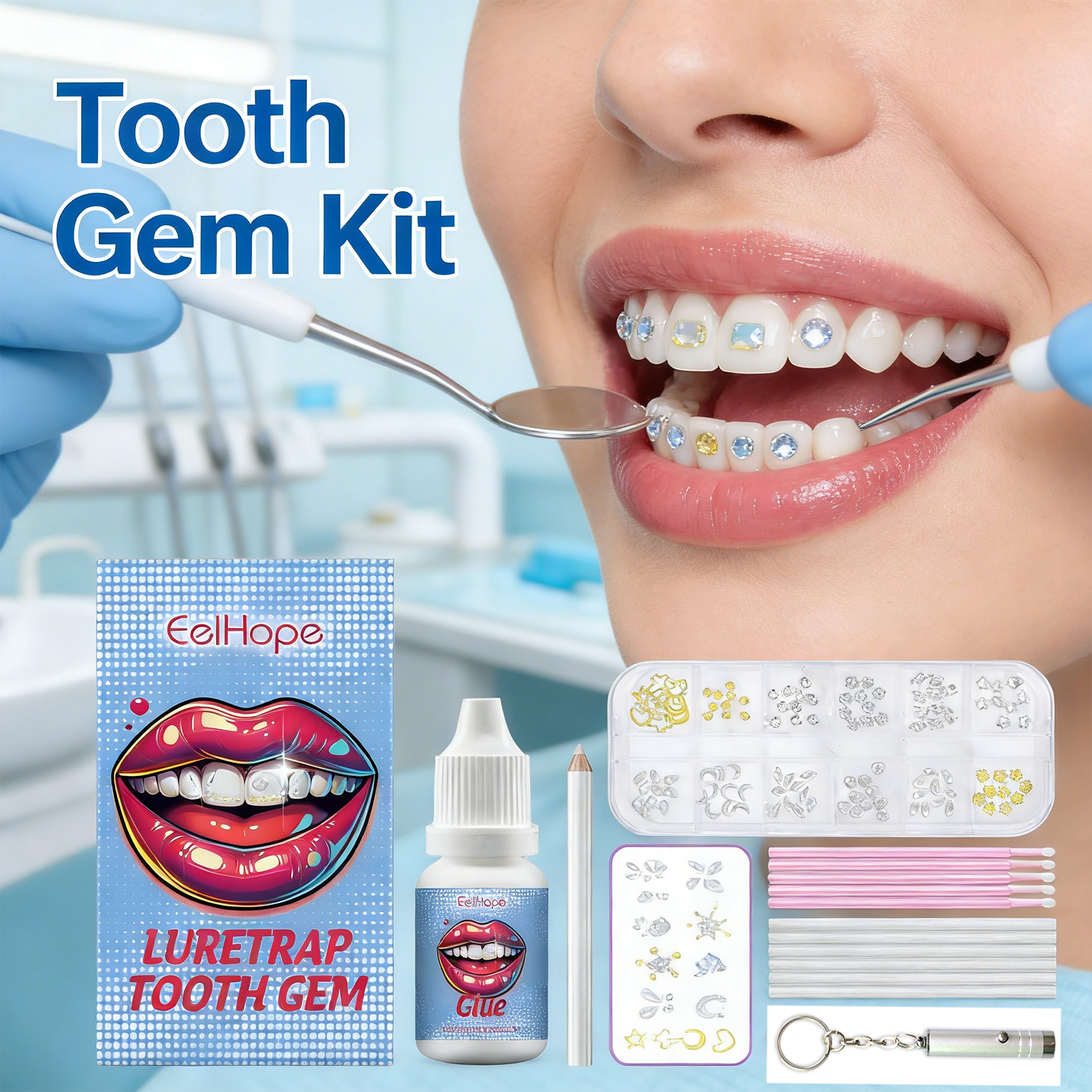 Tooth Gems Sparkling Teeth Jew - Resin Jewelry Kit のレビューと価格