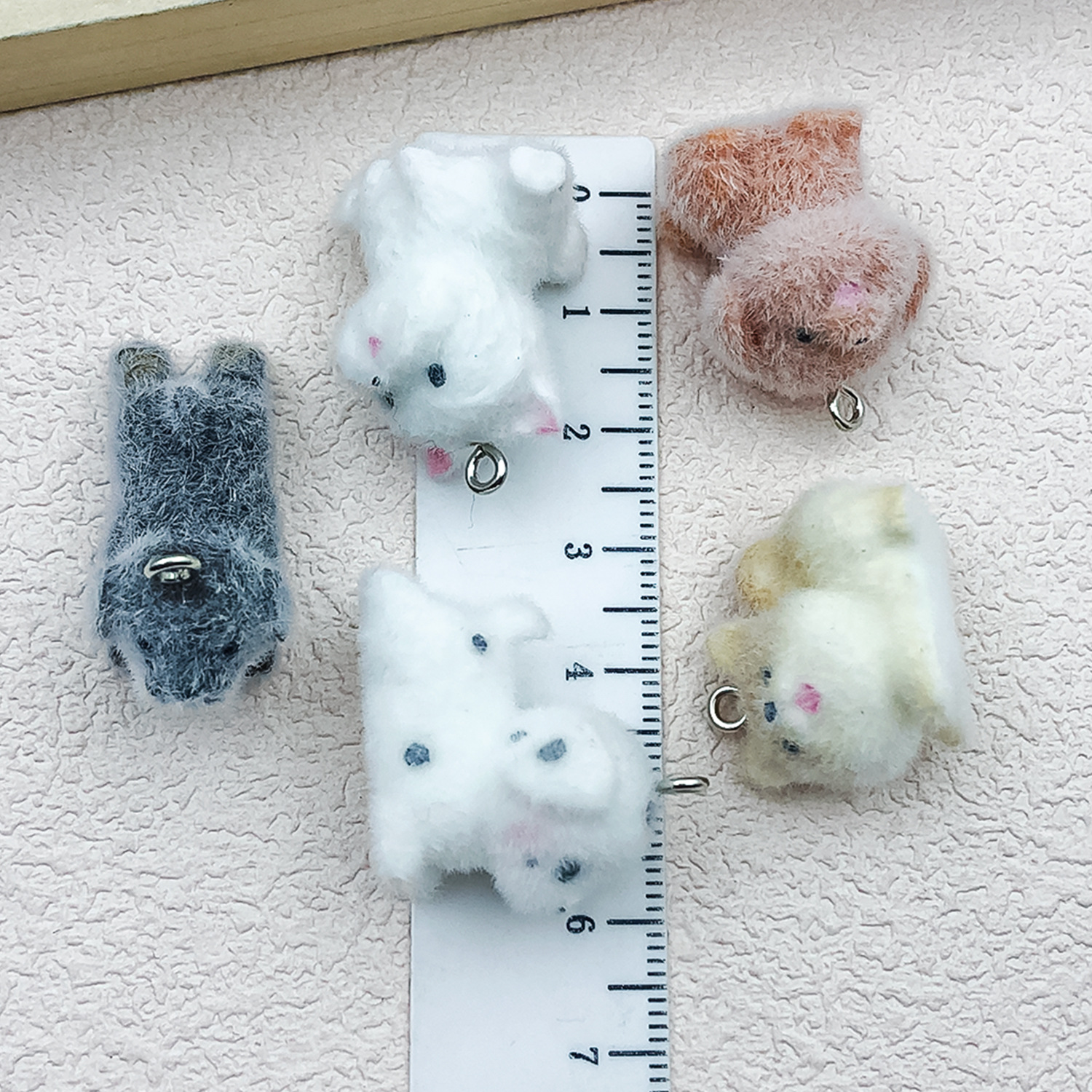 5pcs&1pc Flocked Resin Animal  - Resin Craft Kit のレビューと価格