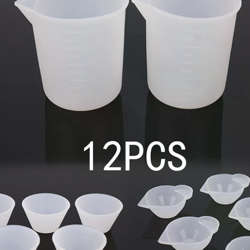 12Pcs Silicone Mixing Measurin - Mixing Cup Silicone のレビューと価格