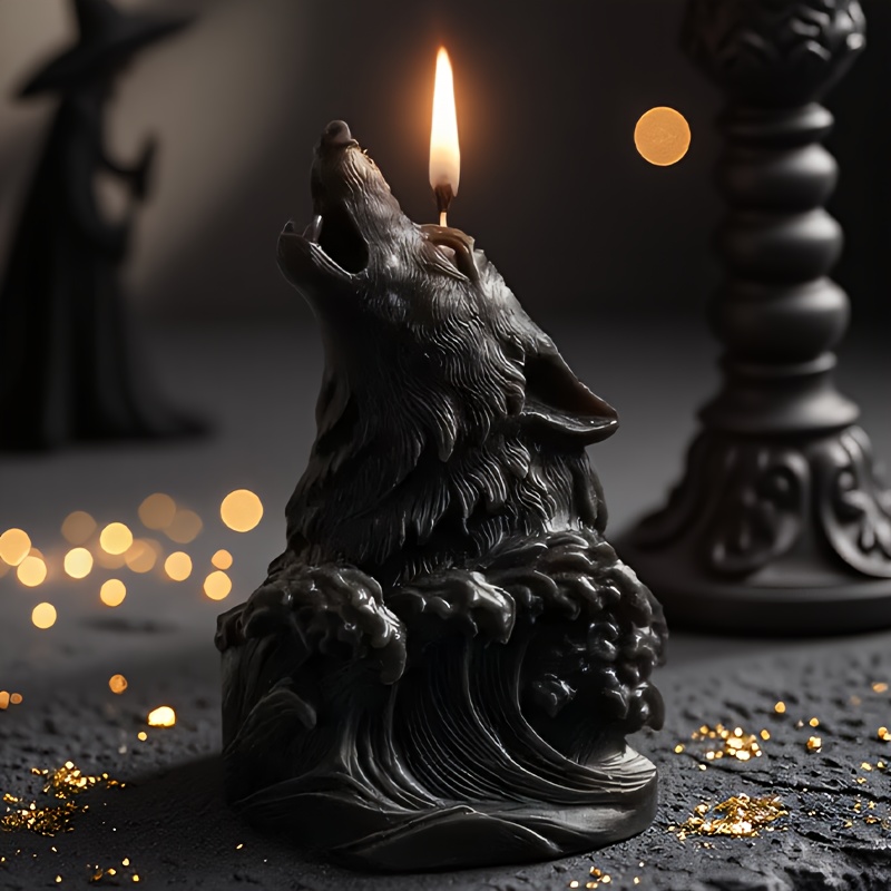 Dramatic Wolf and Ocean Wave C - Resin Ocean Wave Mold のレビューと価格