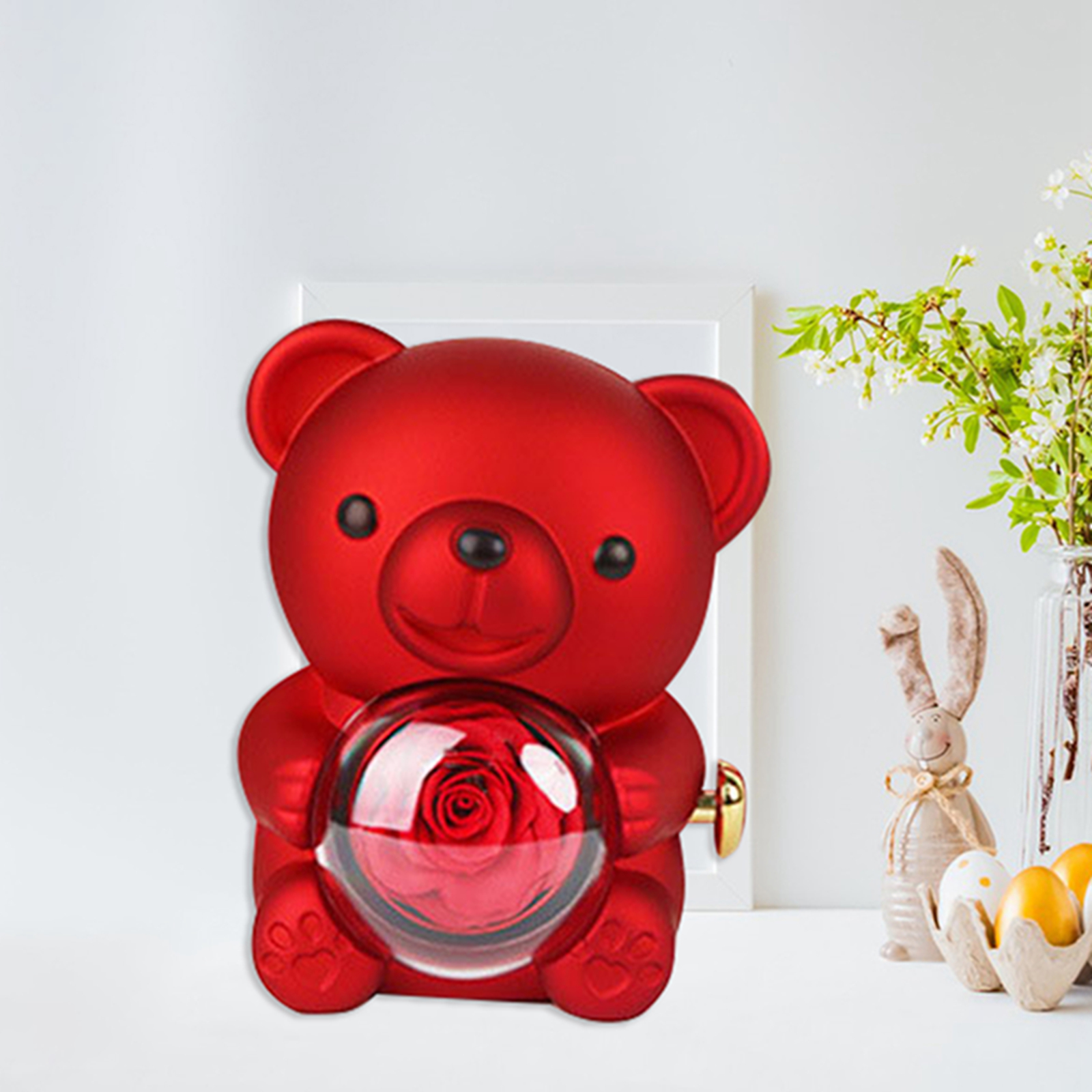 Preserved Rose Hug Bear with P - Flower Preservation Resin のレビューと価格