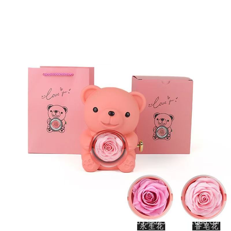 Preserved Rose Hug Bear with P - Flower Preservation Resin のレビューと価格