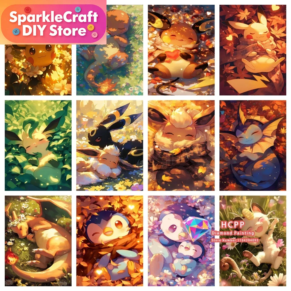 1pc frameless Cartoon Pokemon  - Resin Craft Kit のレビューと価格