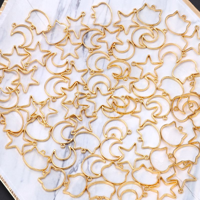 90 Pieces Mini Geometric Frame - Bezels Set Pendant のレビューと価格