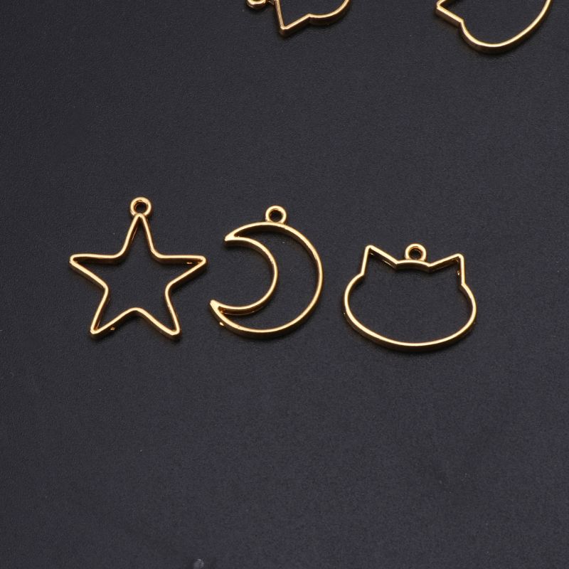 90 Pieces Mini Geometric Frame - Bezels Set Pendant のレビューと価格