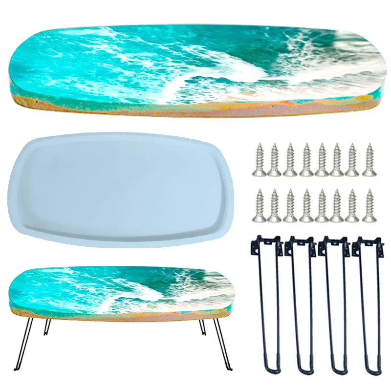 Large 61cm Irregular tray epox - Resin Ocean Wave Mold のレビューと価格