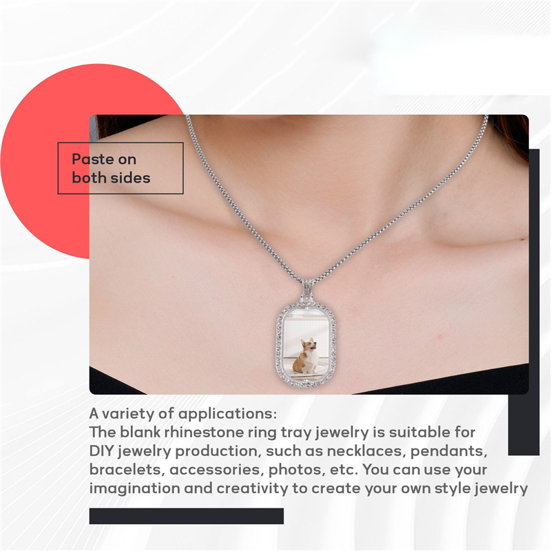 WORTHOWN-48Pcs Sublimation Rhi - Bezels Set Pendant のレビューと価格