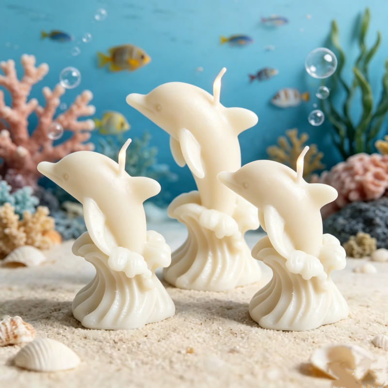 3D Whale & Dolphin with Wave S - Resin Ocean Wave Mold のレビューと価格