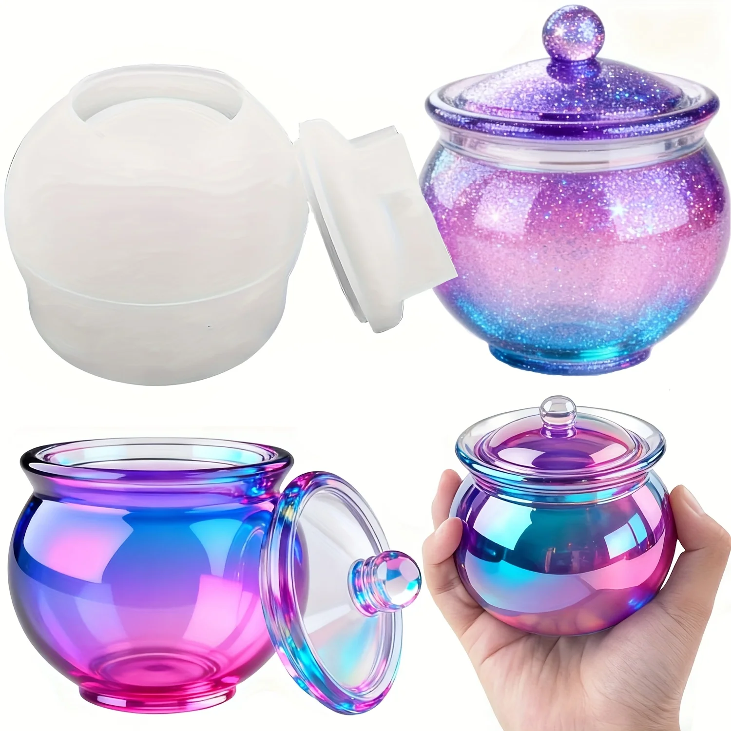 1 set of round resin can molds - Resin Jewelry Kit のレビューと価格